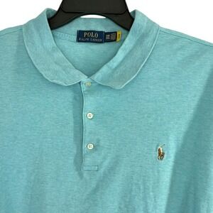 Polo Ralph Lauren Men's Size 3XB Aqua Blue Classic Fit Polo Shirt